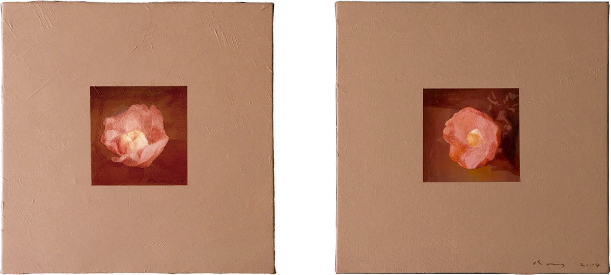 Petite fleur I - 小さな花 I - Petite fleur II - 小さな花 II - 33.5x33.5cm(x2) 2014 