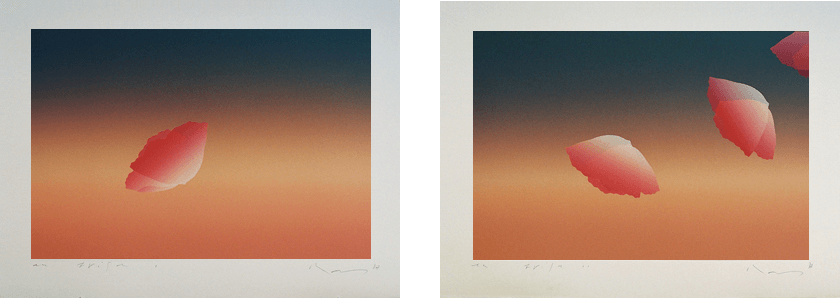 Brise　I - 微風　I - 56x76cm 1987 | Brise　II - 微風　II - 56x76cm 1987